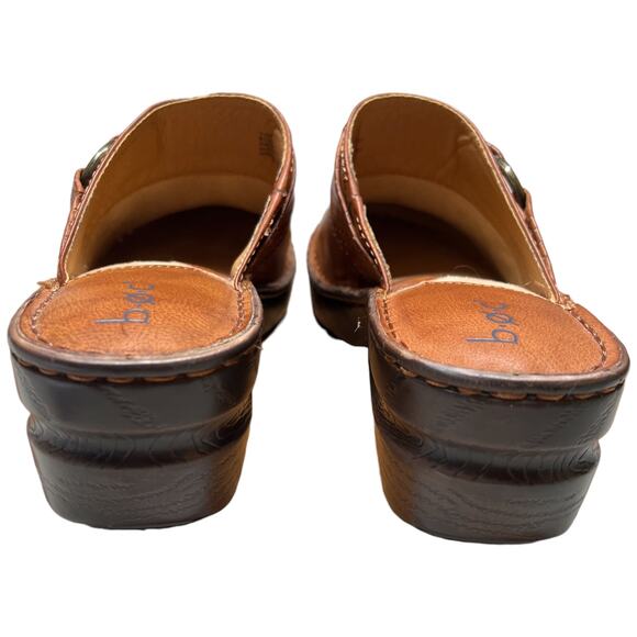 BOC BORN Polly Women's 10 Size Brown Clog Comfort Mule Platform Slip On - Picture 4 of 14